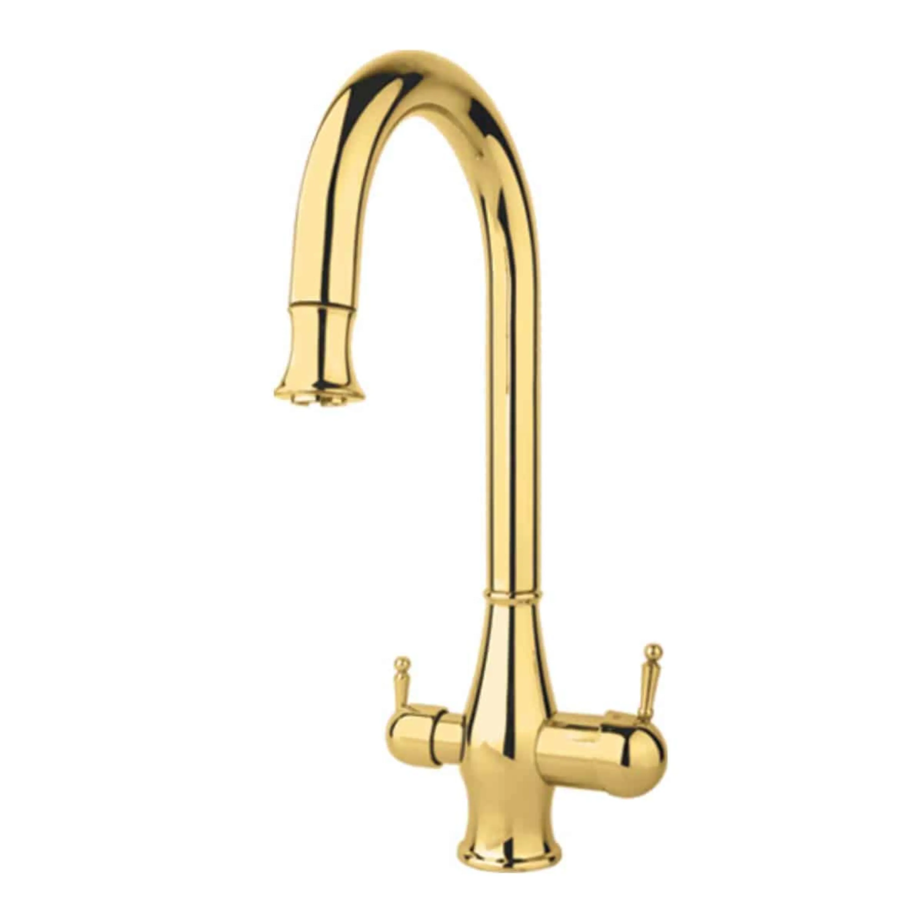 شیر ظرفشویی دوکاره راسان مدل رزا کروم/طلایی شیر ظرفشویی دوکاره راسان مدل رزا کروم/طلایی